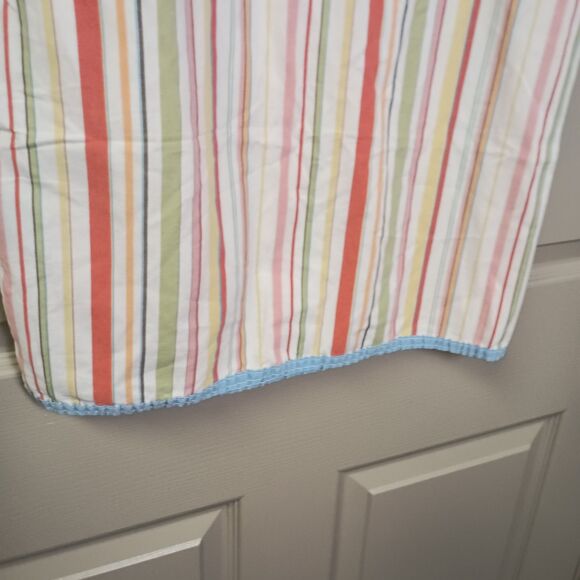 Ralph Lauren Pillowcase 100% Cotton Striped Red Yellow Blue Vintage Harbor View - Picture 3 of 5